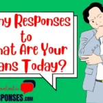 Funny Responses to What Are Your Plans Today?