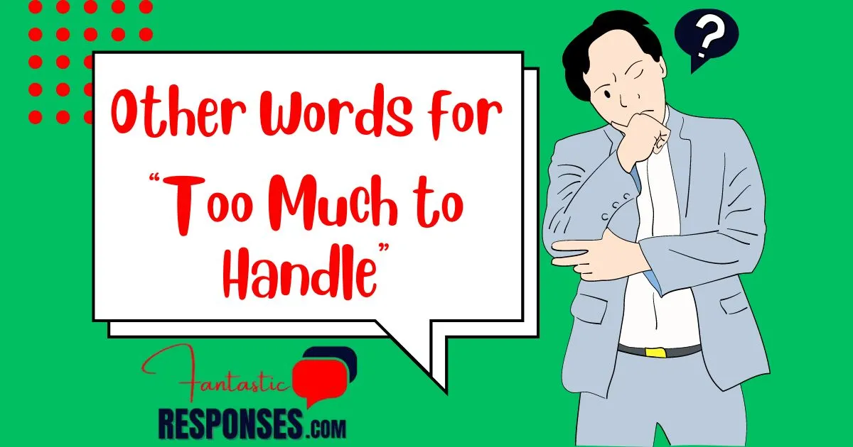 Other Words for “Too Much to Handle”