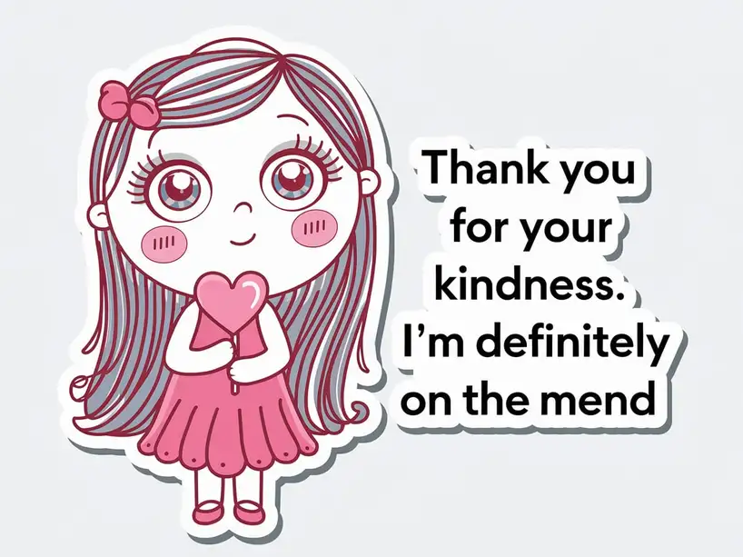 Thank you for your kindness. I’m definitely on the mend
