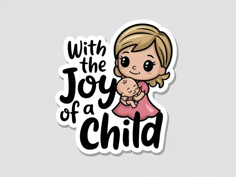 With the joy of a child