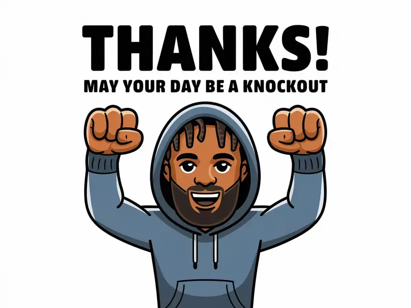 Thanks! May your day be a knockout