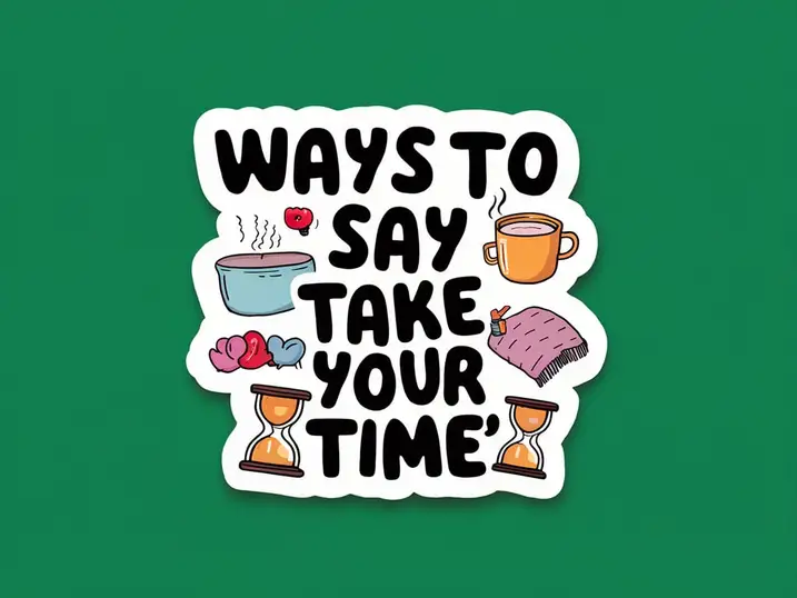 300+ Ways to Say “Take Your Time” Differently