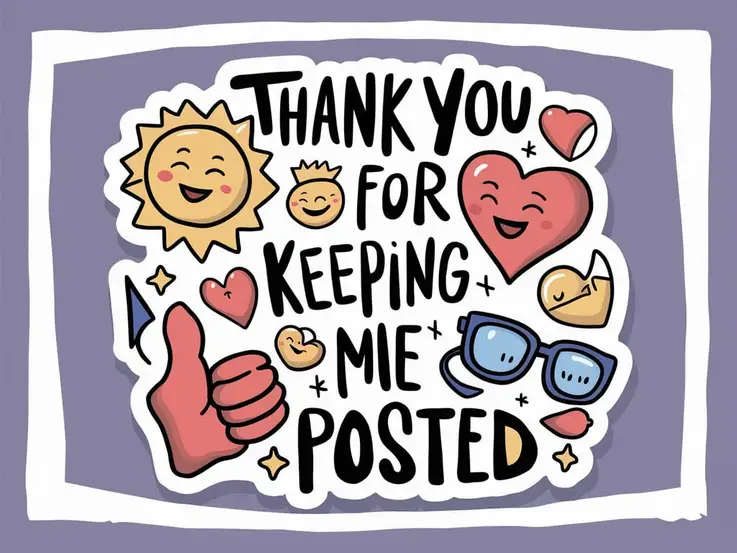 300+ Polite Ways to Say “Thank You for Keeping Me Posted”