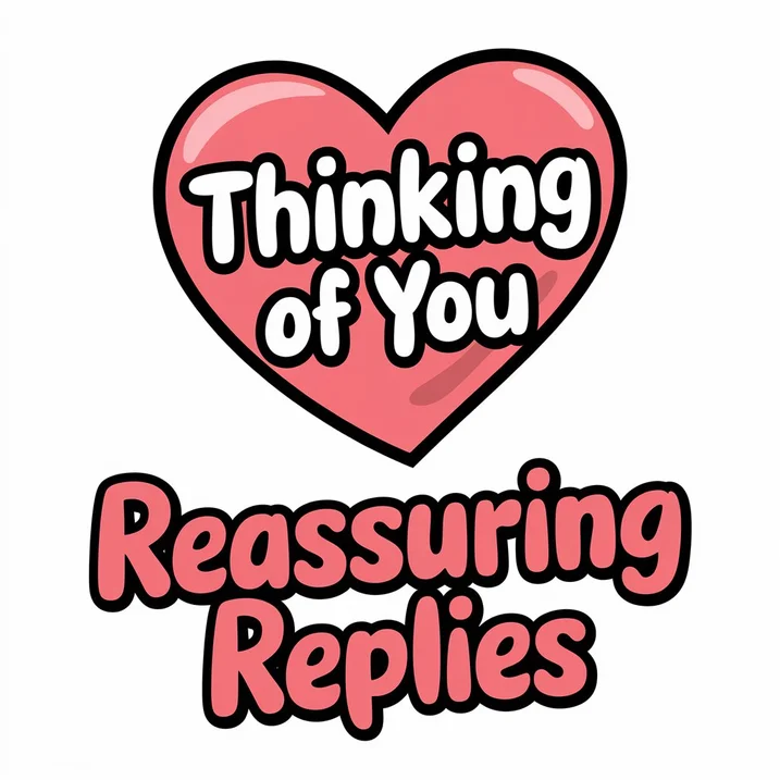 Reassuring Replies to "Thinking of You"