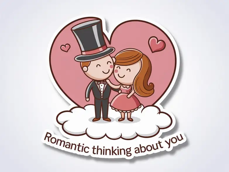 Romantic thinking about you