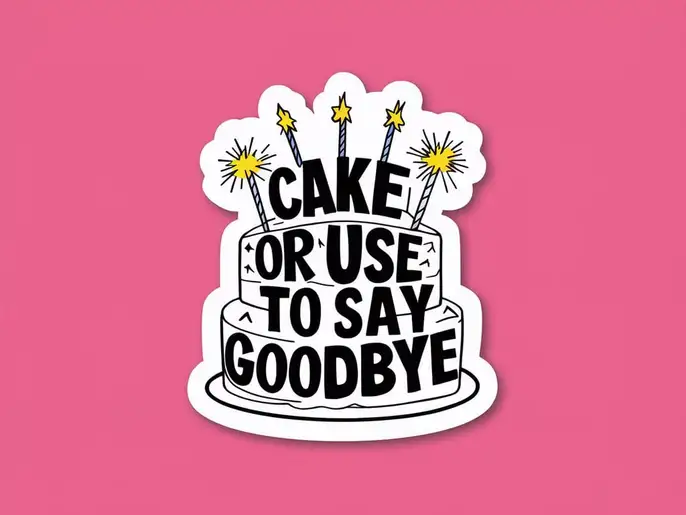 Cake or Use to Say Goodbye