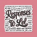 Responses to “LOL”