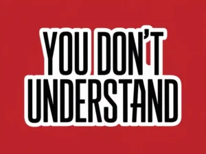 You Don't Understand